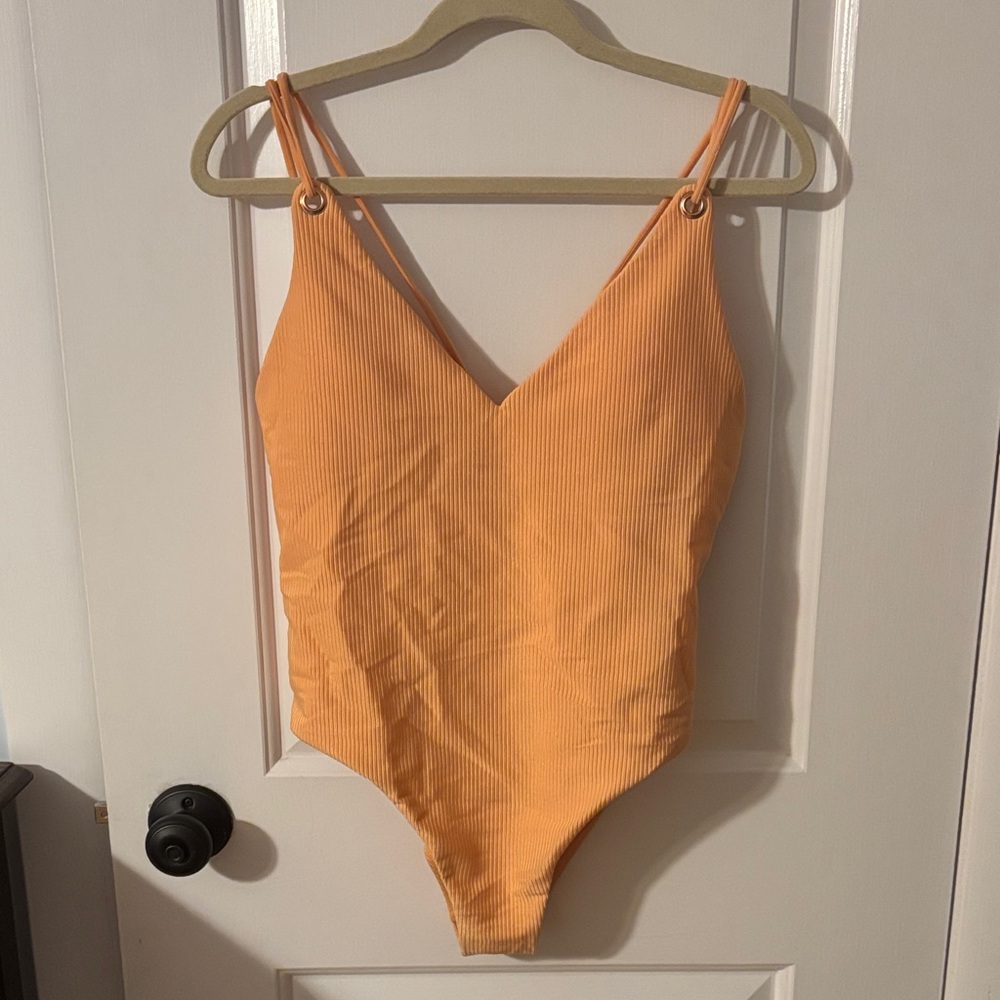La Hearts Orange One Piece Swimsuit